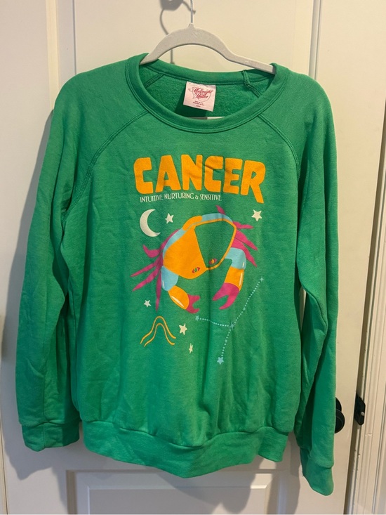 Midnight Rider Tops - Women’s Anthropologie Midnight Rider The Carolita Zodiac Cancer Sweatshirt